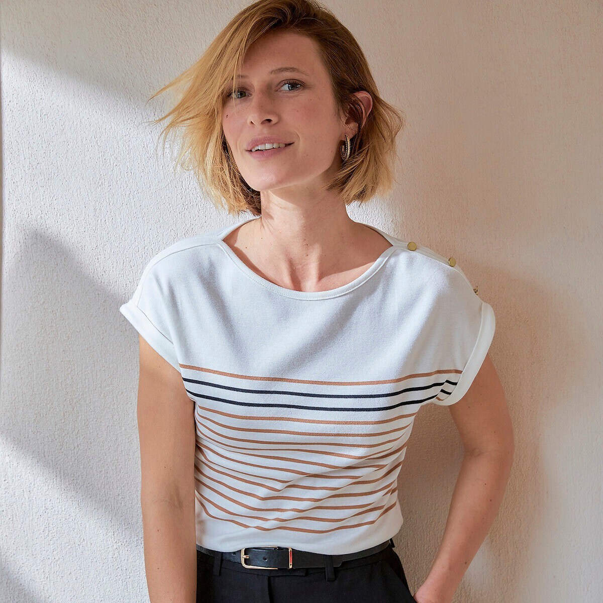Anne Weyburn Gestreiftes T-Shirt (48 50) kaufen UB7343