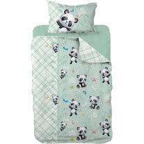 Cotton Box Parure de lit bébé Little Panda (100 x 135 cm, 40 x 60 cm, 35 x 45 cm)