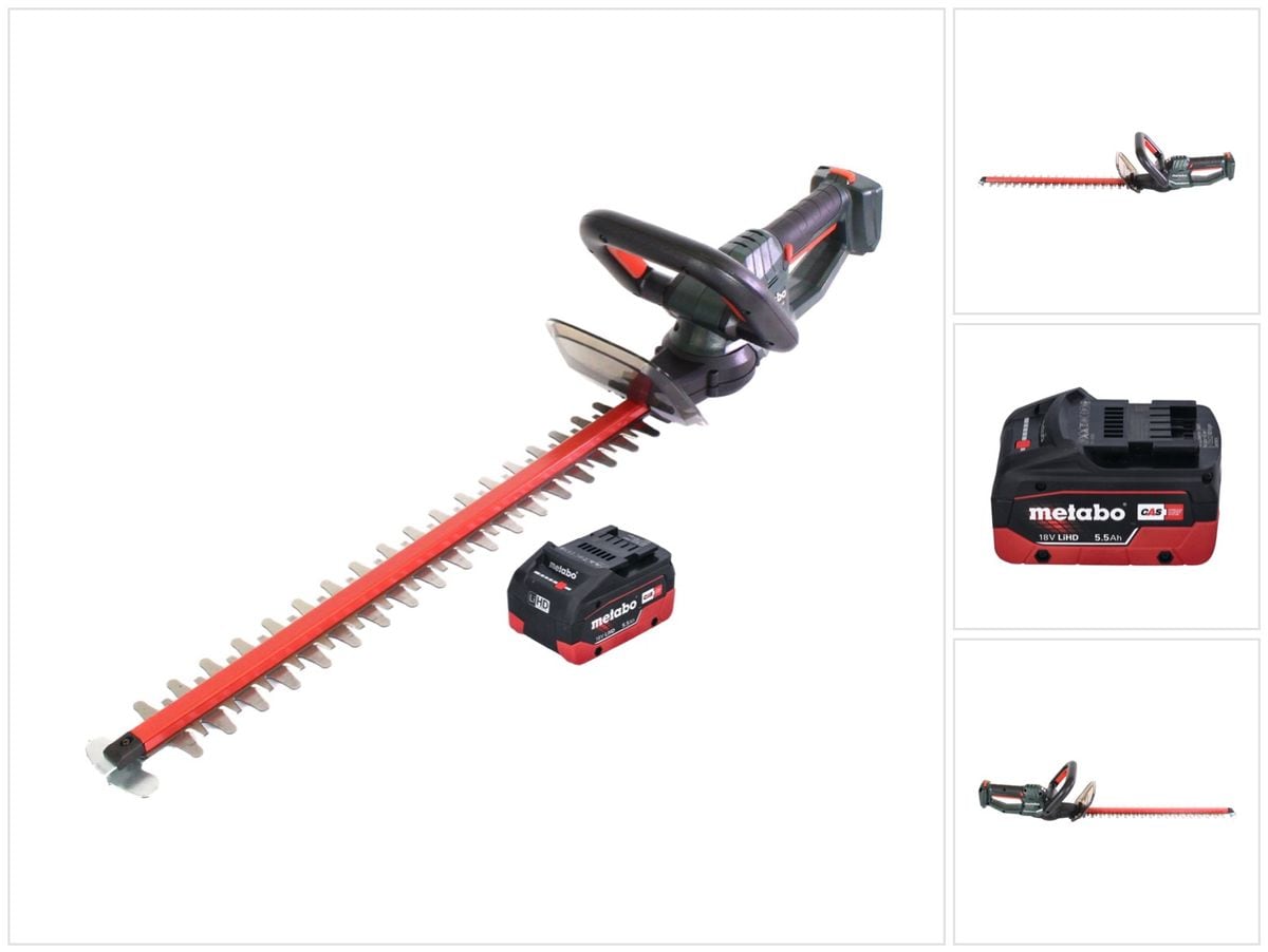 Metabo HS 18 LTX 65 Akku Heckenschere 18 V 63 cm + 1x Akku 5 5 Ah ohne Ladegerät Galaxus