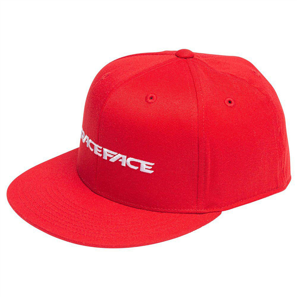 Race Face RF Classic Logo Fitted Hat-Red-S/M (One Size) Galaxus