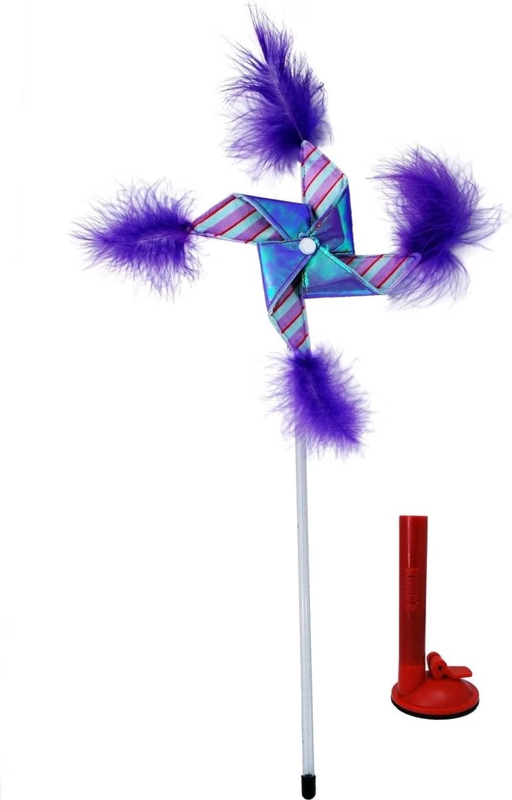 Comparer les prix de Kong Jouet Pour Chat À Plumes Switch Teaser Pinwheel Grinder With