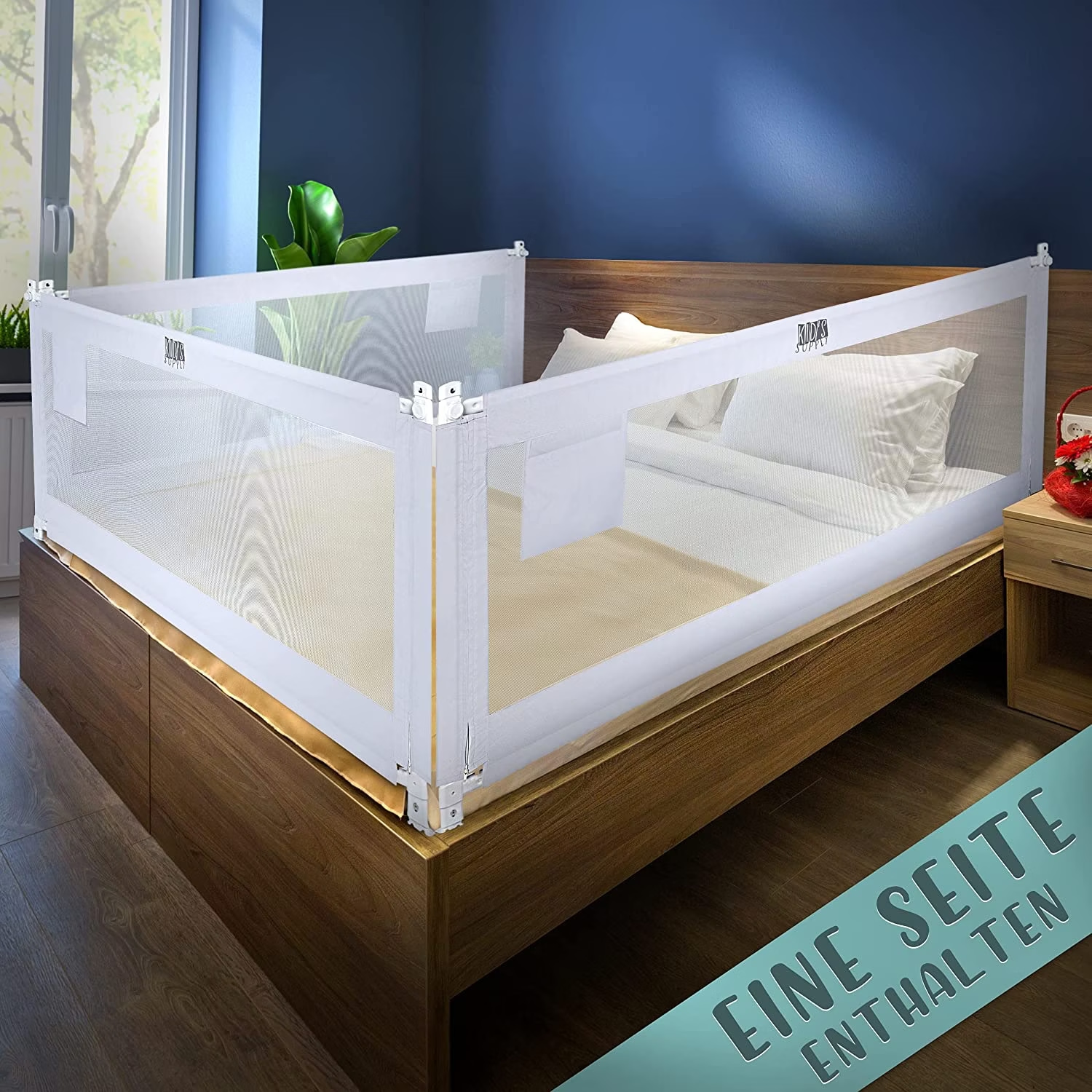 GYCS Dekoratives Bettgitter Kissen 150x30cm - Weich Und Dick Für Babybetten