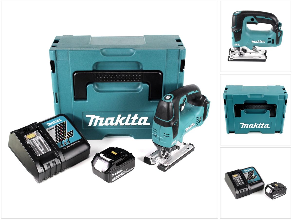 Makita DJV 182 RT1J Akku Pendelhubstichsäge 18V Brushless + 1x Akku 5 0Ah + Ladegerät + Makpac (3500 min-1) Galaxus
