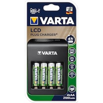 Varta LCD Plug Charger+ (1 pcs., AA, 2100 mAh, Battery + charger)
