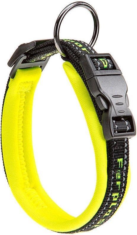 Comparer les prix de Ferplast Collier pour chiens SPORT DOG C20/43, poignée rembourée, ceinture réfléchissante, étiquette porte-nom, A: 33÷43 cm - B: 20 mm jaune