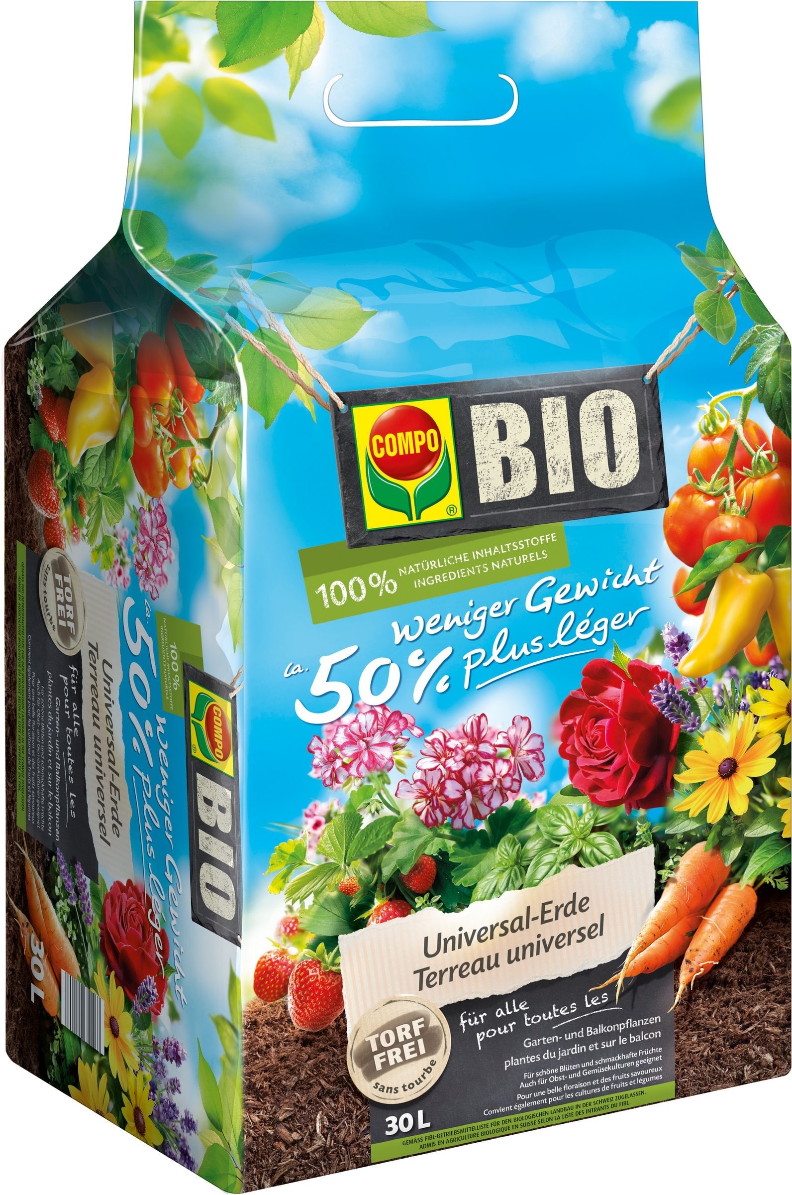 Compo Universal-Erde (30 l Erde ohne Torf) kaufen