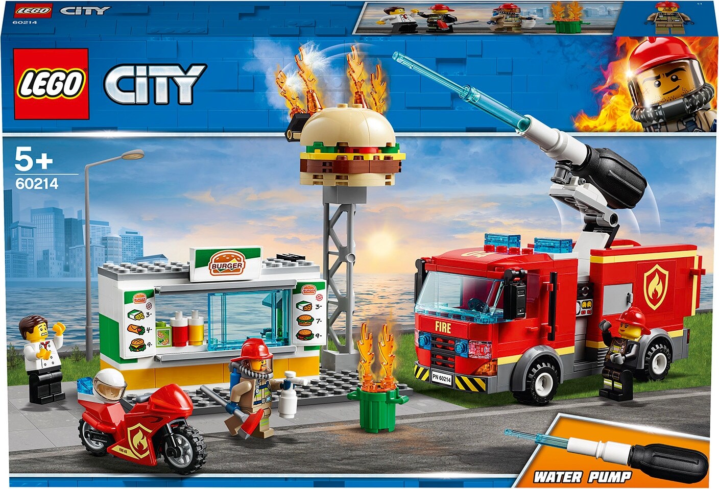 LEGO Fire brigade deployment at Burger Restaurant 60214 LEGO City Galaxus
