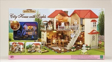 Sylvanian Families Town house with light buy at Galaxus