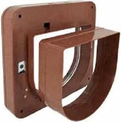SUREFLAP Extension de tunnel pour chatiere a puce electronique marron