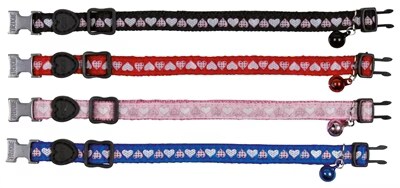 Comparer les prix de Trixie Collier En Nylon À Motif De CUr Pour Chats 22-36 Cm