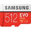 Samsung Evo+ (microSDXC, 512 Go, U3, UHS-I)