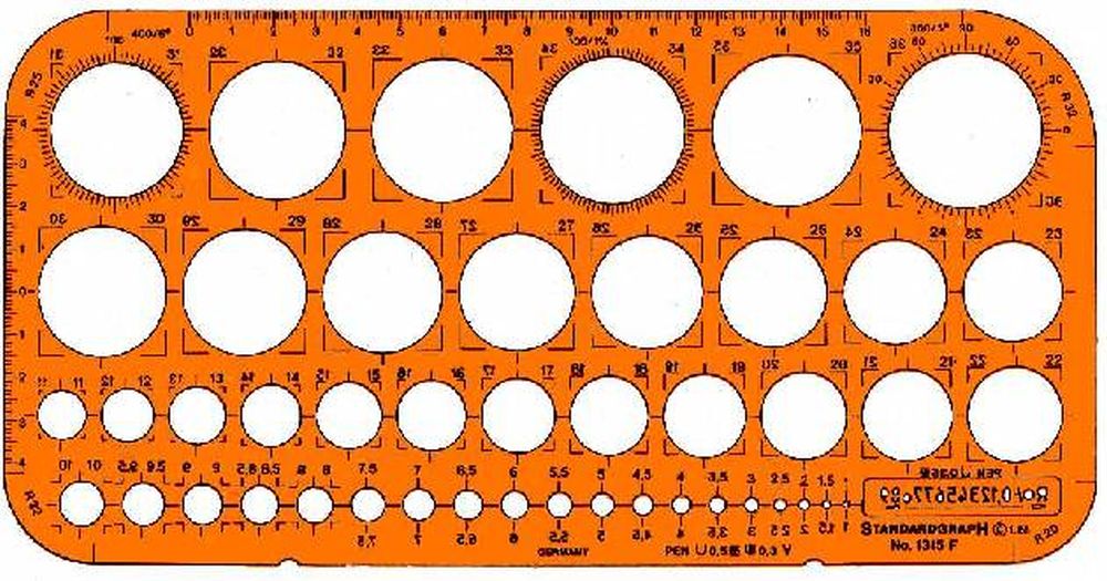 Standardgraph SCHABLONE KREIS STAND.MIT T.K. kaufen