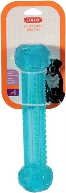 Zolux Jouet TPR POP stick 25 cm, turquoise (Jouets pour chiens), Jouets pour chien