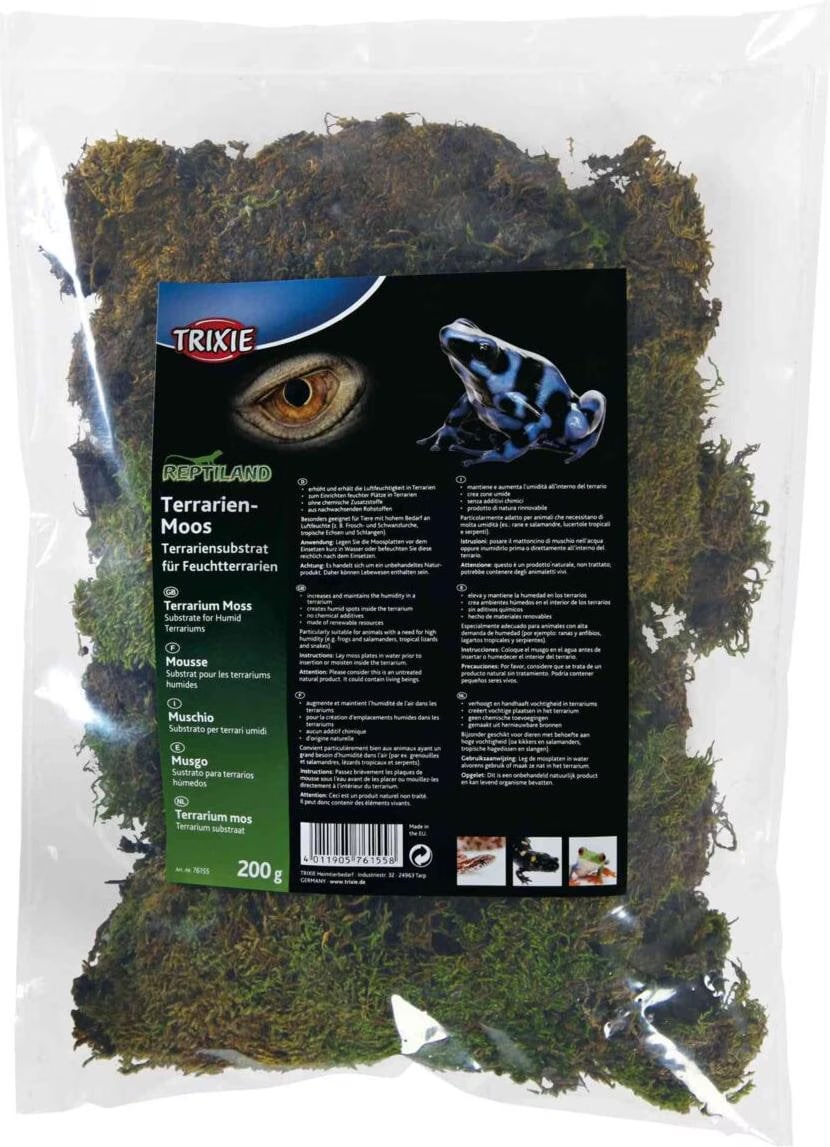 Meilleurs prix pour Mousse pour terrarium, 200 g, Substrat pour terrariums humides.