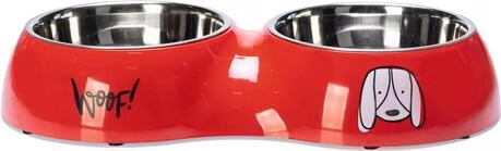 Gamelle double Karlie Jairo pour chien - 2 x 750 mL