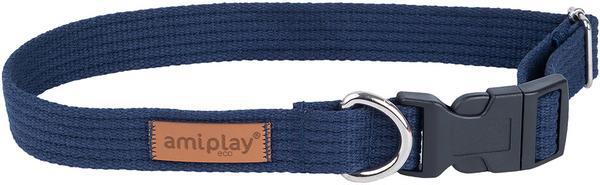 amiplay Halsband Cotton XL 30mm/45-70cm blau kaufen