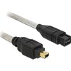 Delock Cable FireWire IEEE 1394B 9Pol/4Pol, 3Meter (3 m)