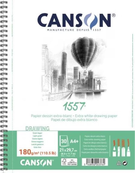 Canson Calque - Blocco Carta Da Lucido 50 Fogli A3 110-115g/m&sup2;, Per Schizzi E Disegni Tecnici