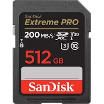 SanDisk Extreme PRO SDXC (SDXC, 512 Go, U3, UHS-I)
