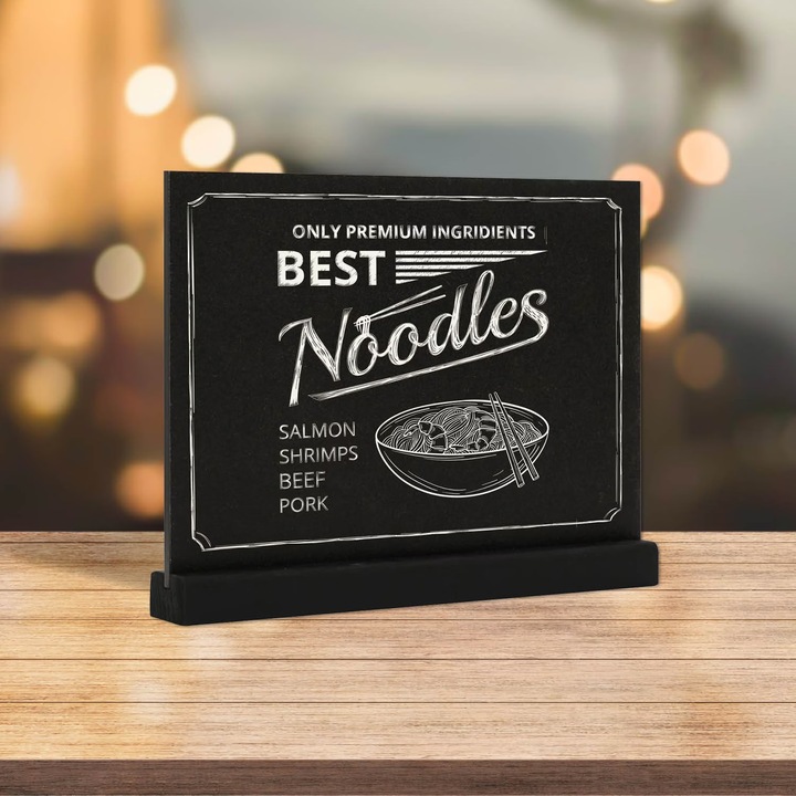 Bi-Office Gold & Silver Tableau Noir Tableau à Craie 60 X 40 Cm