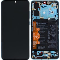 Huawei LCD + Touch + Frame + Battery für ELE-L29, ELE-L09 Huawei P30 - aurora blue - New Version