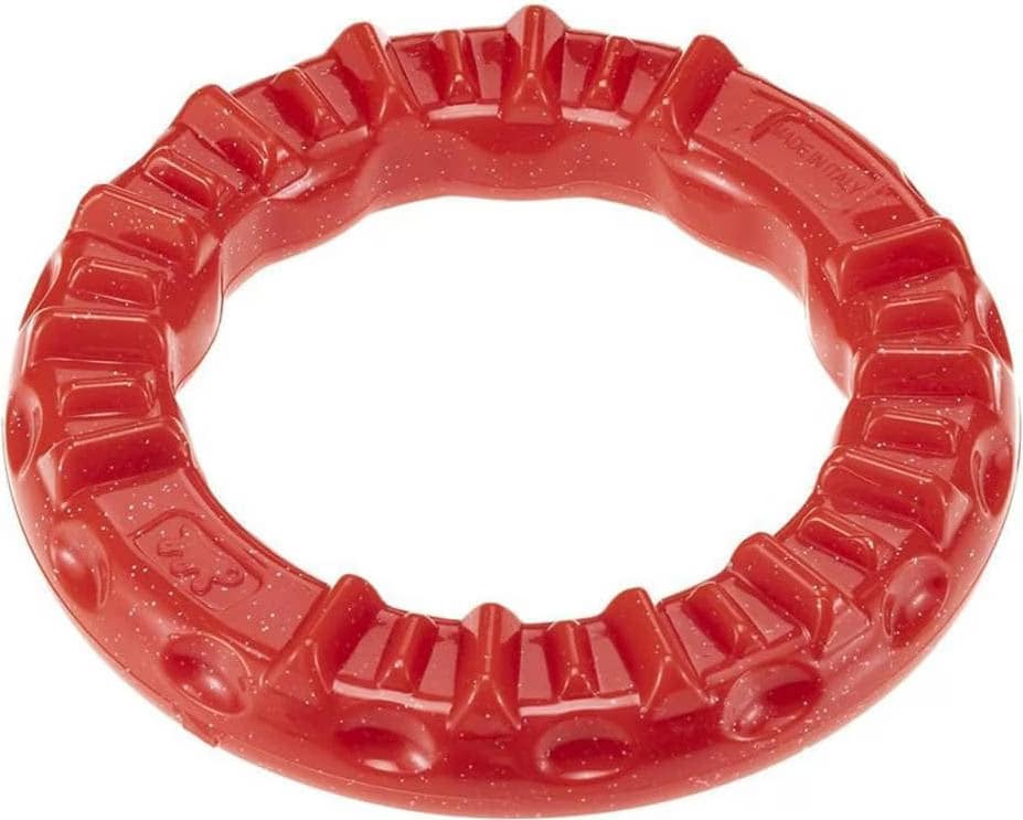 Comparer les prix de Anneau à mâcher Ferplast Smile, rouge pour chien - taille M : 16 cm de diamètre x H 3,2 cm