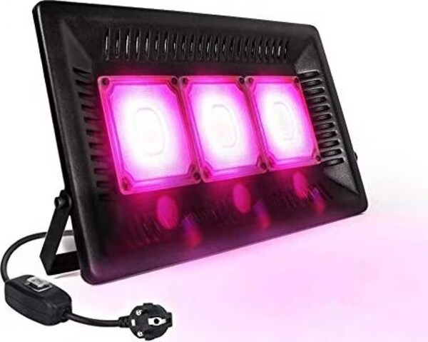 Lampada Per Piante Lampada LED Grow Light 1000W Per Piante - Spettro Completo Con Gancio Per Interni, Ortaggi E Fiori (Bianco Rosso) Lampada Per Piante Uv - Foto 10
