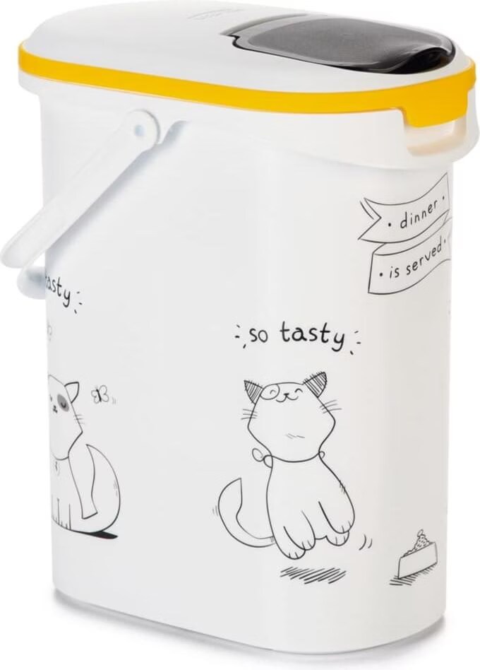 Conteneur à croquettes Curver Silhouettes de chat - jusqu'à 4 kg de croquettes
