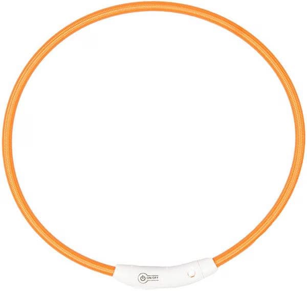 Comparer les prix de Duvo+ Duvo+ COLLIER GLOWING USB NYLON Oraninis 65cm (Chien), Collier + laisse