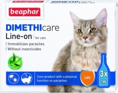 Comparer les prix de beaphar Flea & Tick Line On, puces et tiques (dimthicone) Cat (Chat, 3ml), Produits de soins pour animaux