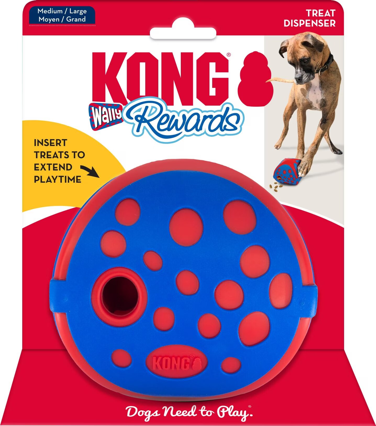 Kong Jouet Pour Chien Wally Rewards 12,7 Cm