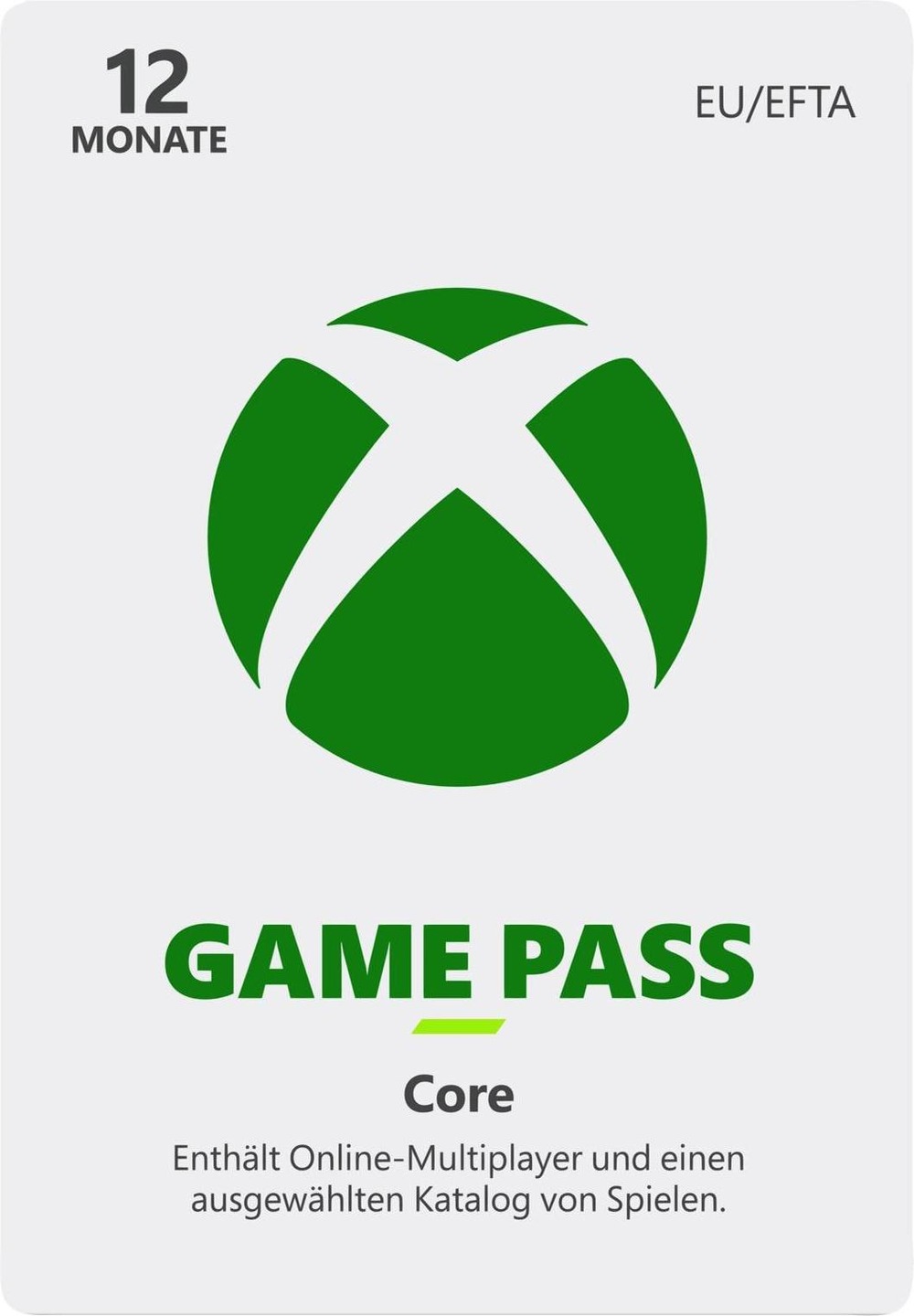 Microsoft Xbox Game Pass Core 12 Monate Download Code (12 Monate) Galaxus