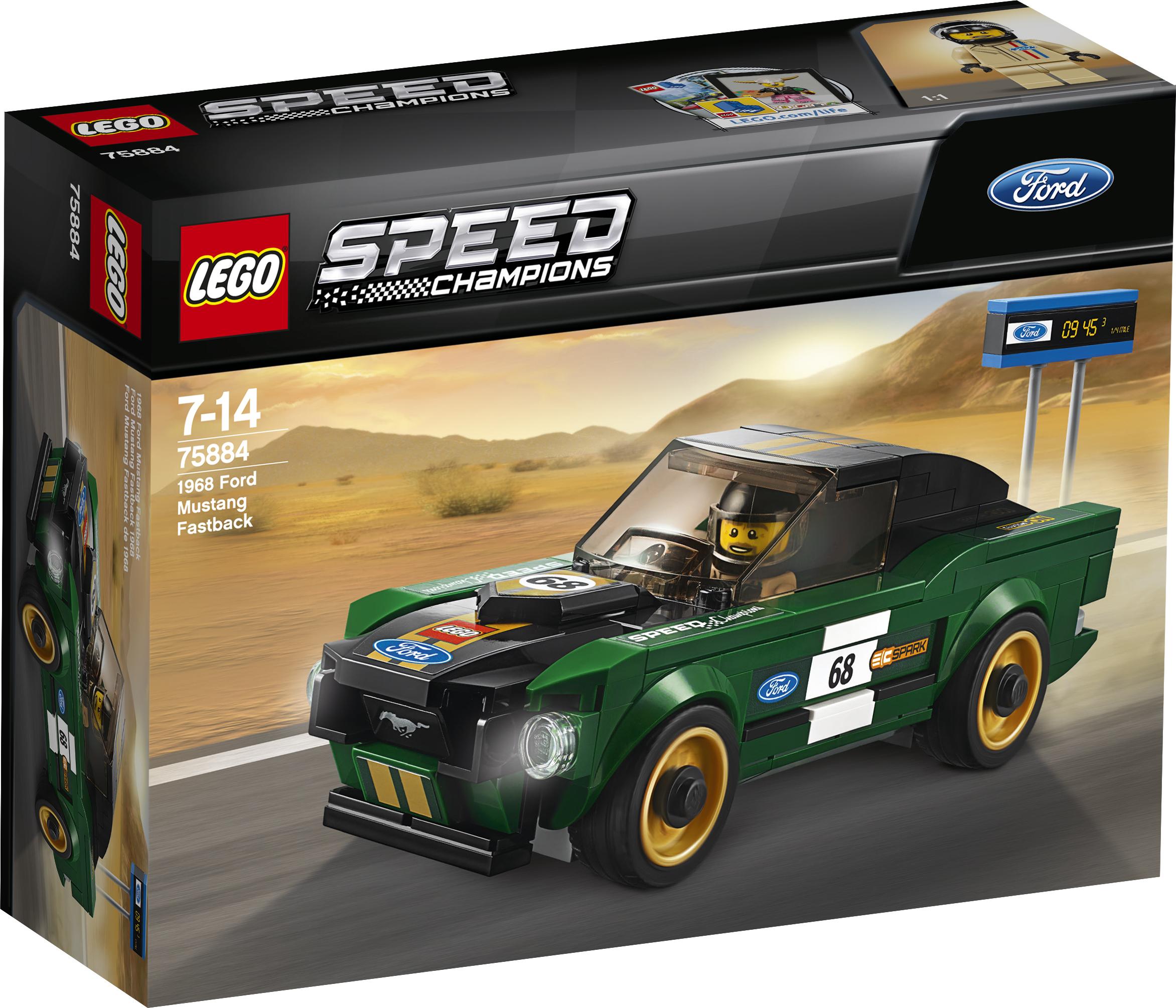 LEGO 1968 Ford Mustang Fastback 75884 LEGO Speed Champions Galaxus