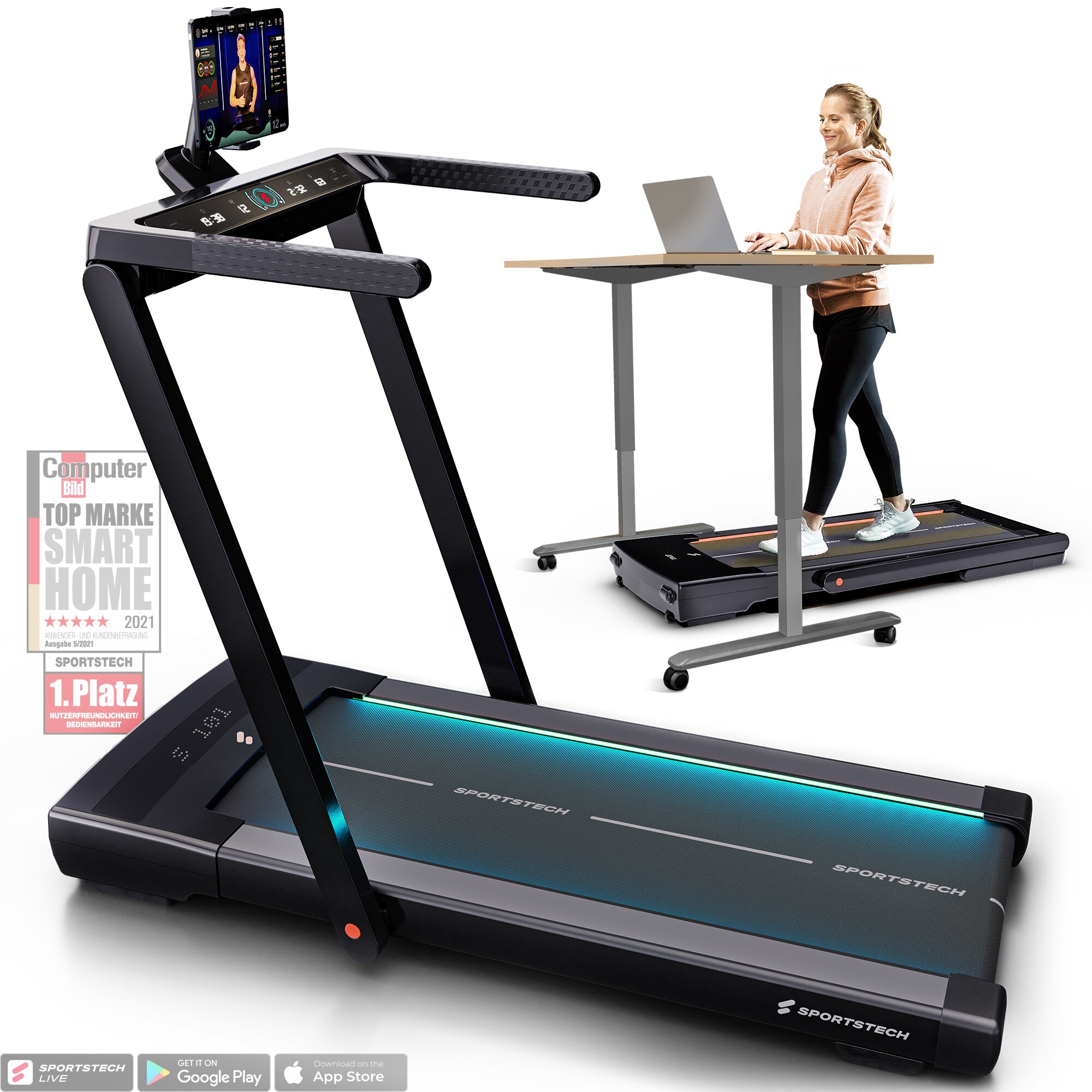 Sportstech 2in1 treadmill buy at Galaxus