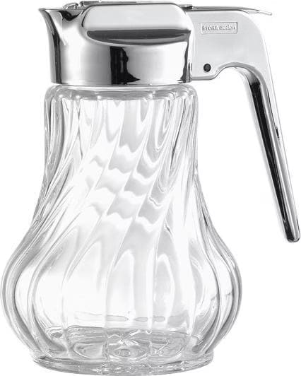 Milageto Honigglas 280ml Mit Löffel - Transparenter Honigspender Mit Deckel