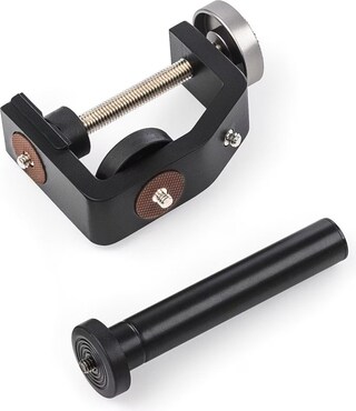 Walimex Pro KX-20 Stativ Klemme – Klemmstativ, Blitzklemme, Aluminium, Mit Ausziehbarer Mittelsäule 12,5-20 Cm, Für Kamera, LED Leuchten, Halterung Für Stativ, Rohr, Platte, Tisch : Walimex