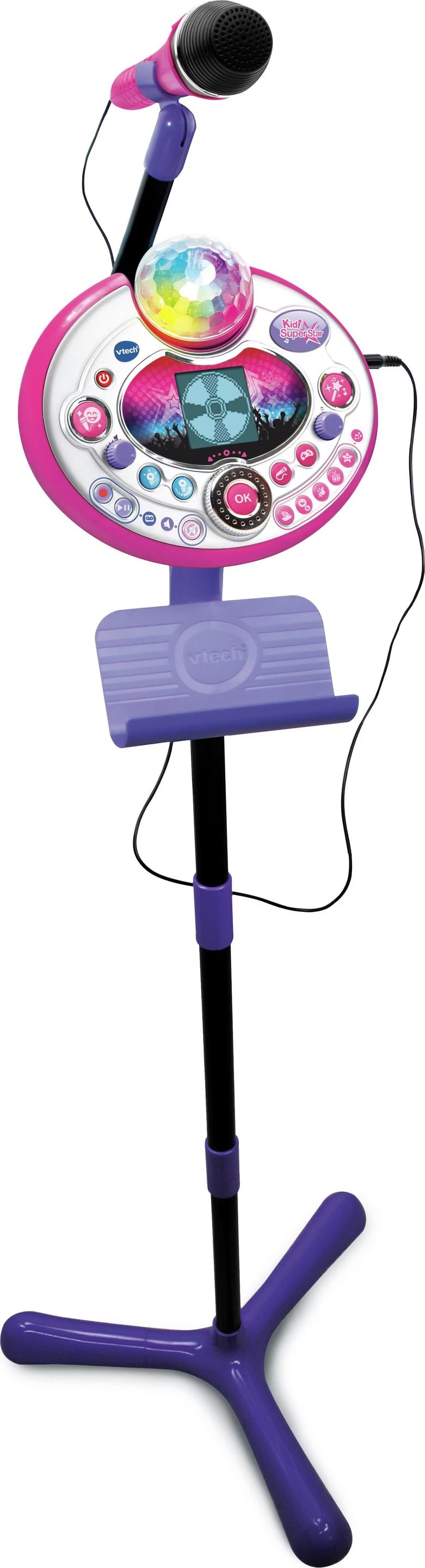 Karaoke Microphone Vtech Kidi Super Star Microphone And Mic Stand