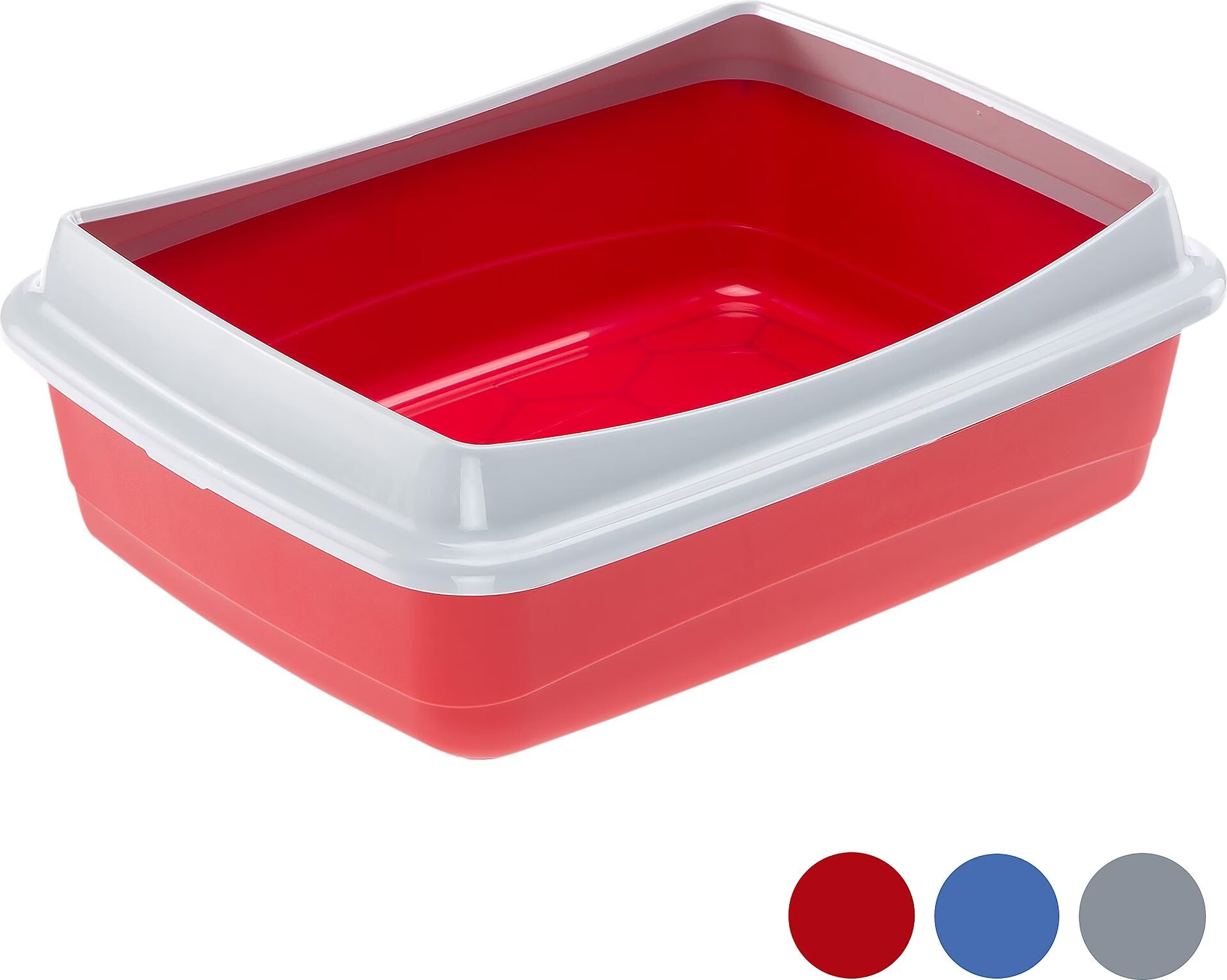 Ferplast - Bac à Litière - Rouge