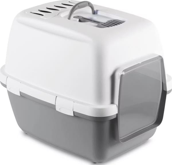 Comparer les prix de Zolux Toaleta CATHY COMFORT su filtrem kol. pilka (Bac  litire ferm), Bac  litire pour chat