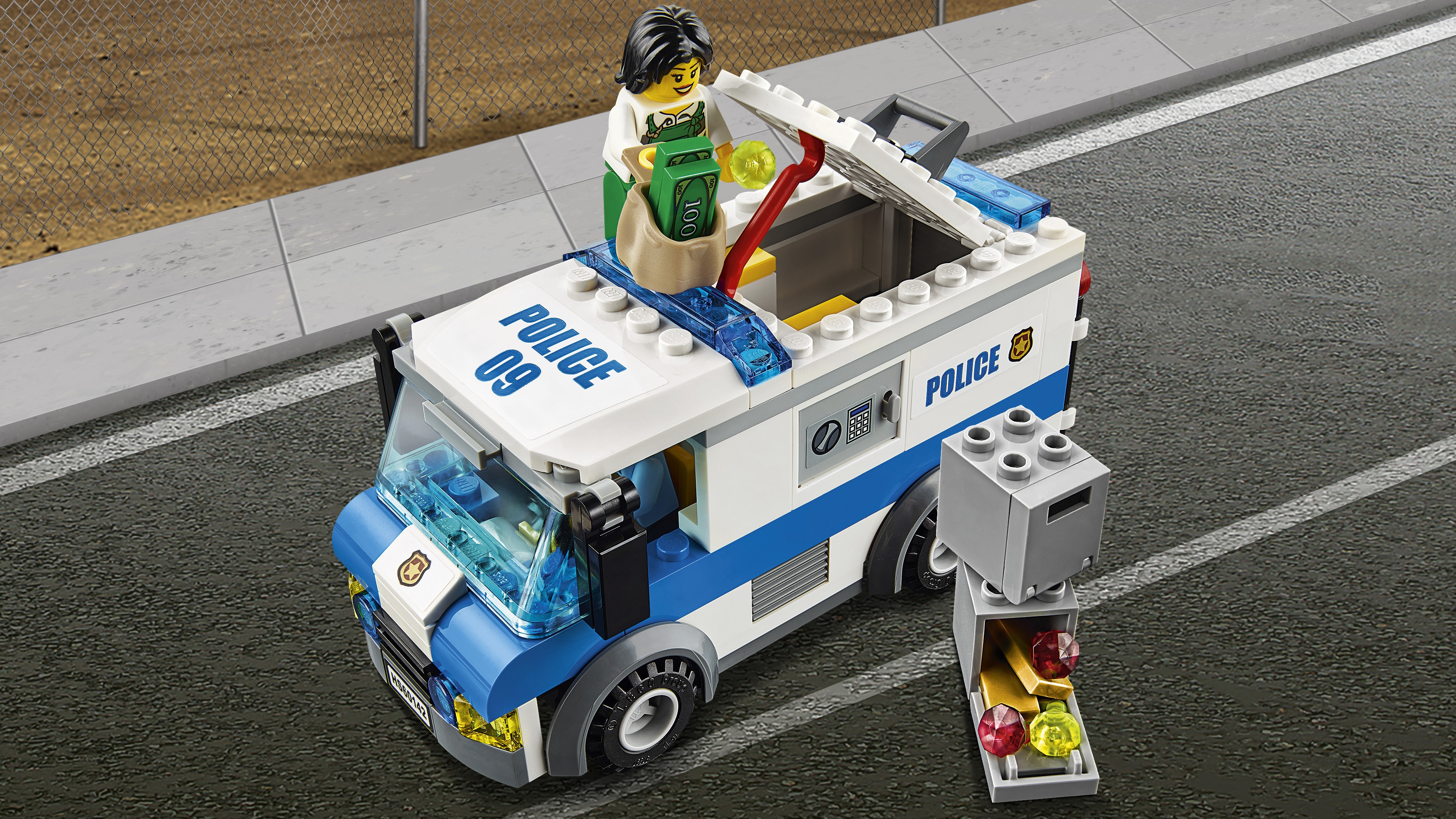 Lego city money transporter 60142 best sale