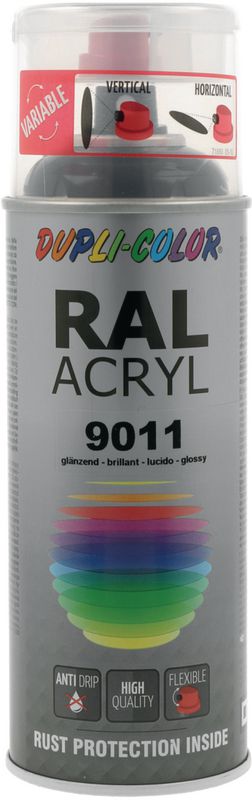 Dupli-Color Acryllack glänzend RAL 9011 graphitschwarz (Graphitschwarz 0.40 l) Galaxus