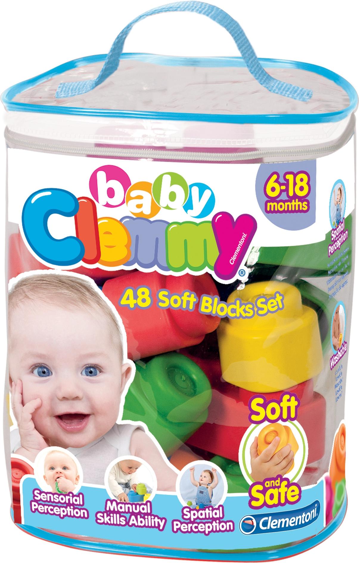 Baby clemmy 48 soft blocks hotsell
