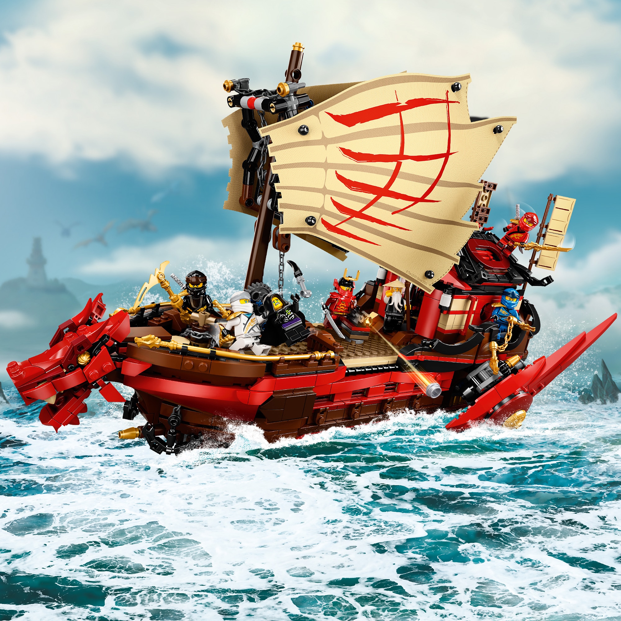 Lego ninjago flying ship discount