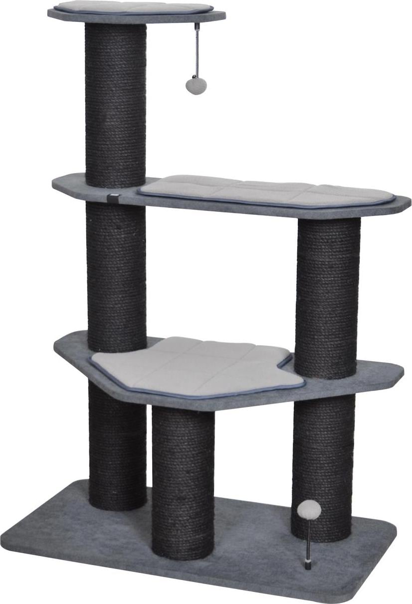 Meilleurs prix pour EBI Cat Tree Meru Noir Sisal (129cm, Gris fonc), Arbre  chat