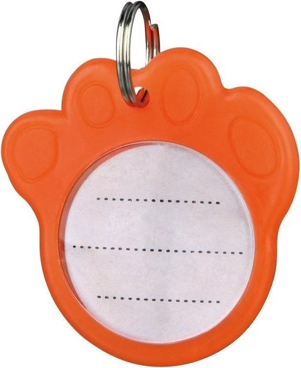 Porte Adresse, Phosphorescent, Ø 3,5 Cm, Orange - Mon Animalerie