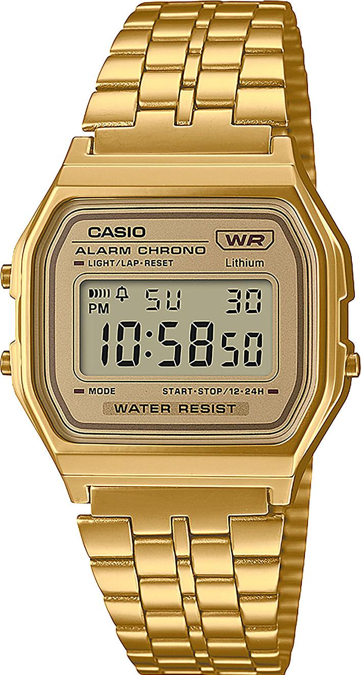 Casio Armbanduhr Retro Vintage A158WETG 9AEF Gold Digitaluhr 34 mm Preisvergleich DeutschlandCard
