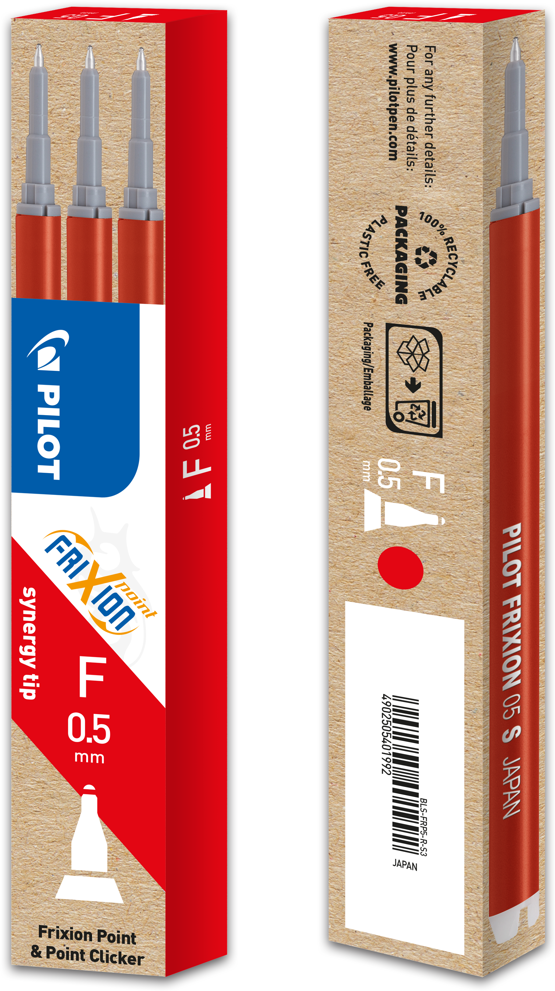 Pilot FriXion Refill Point Set Set à 3 (Ersatzmine Rot 0.25 mm) Galaxus