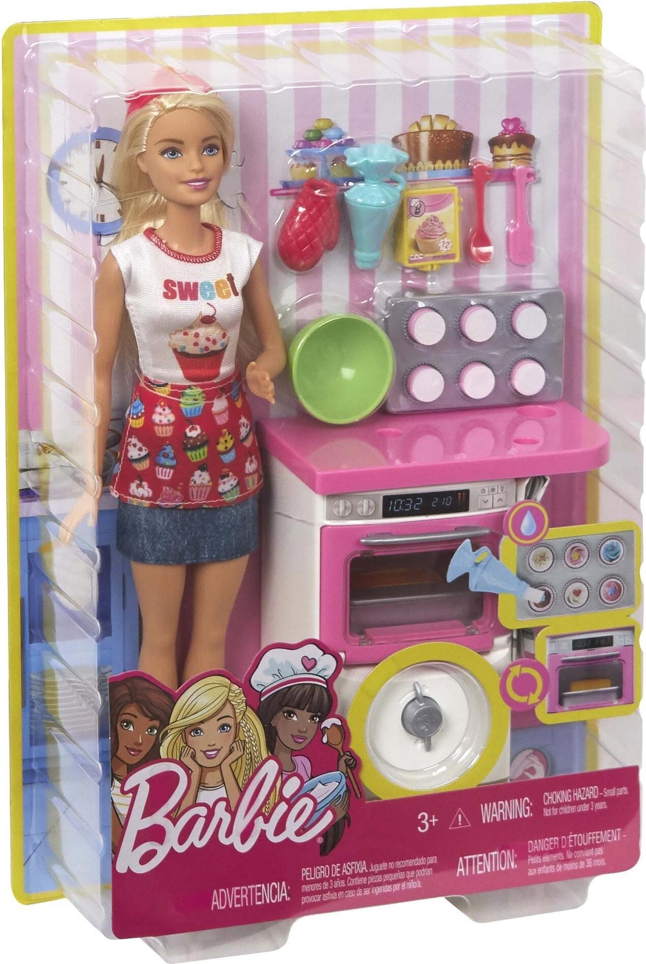 Barbie bakery chef clearance playset