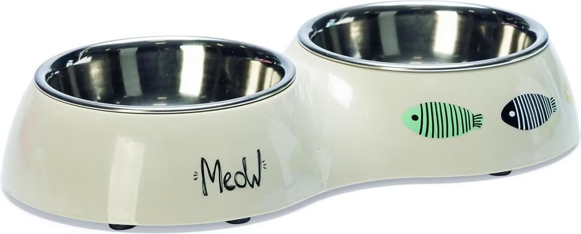 Comparer les prix de Gamelle double Karlie Yaren - capacité : 2x200 mL - pour chat