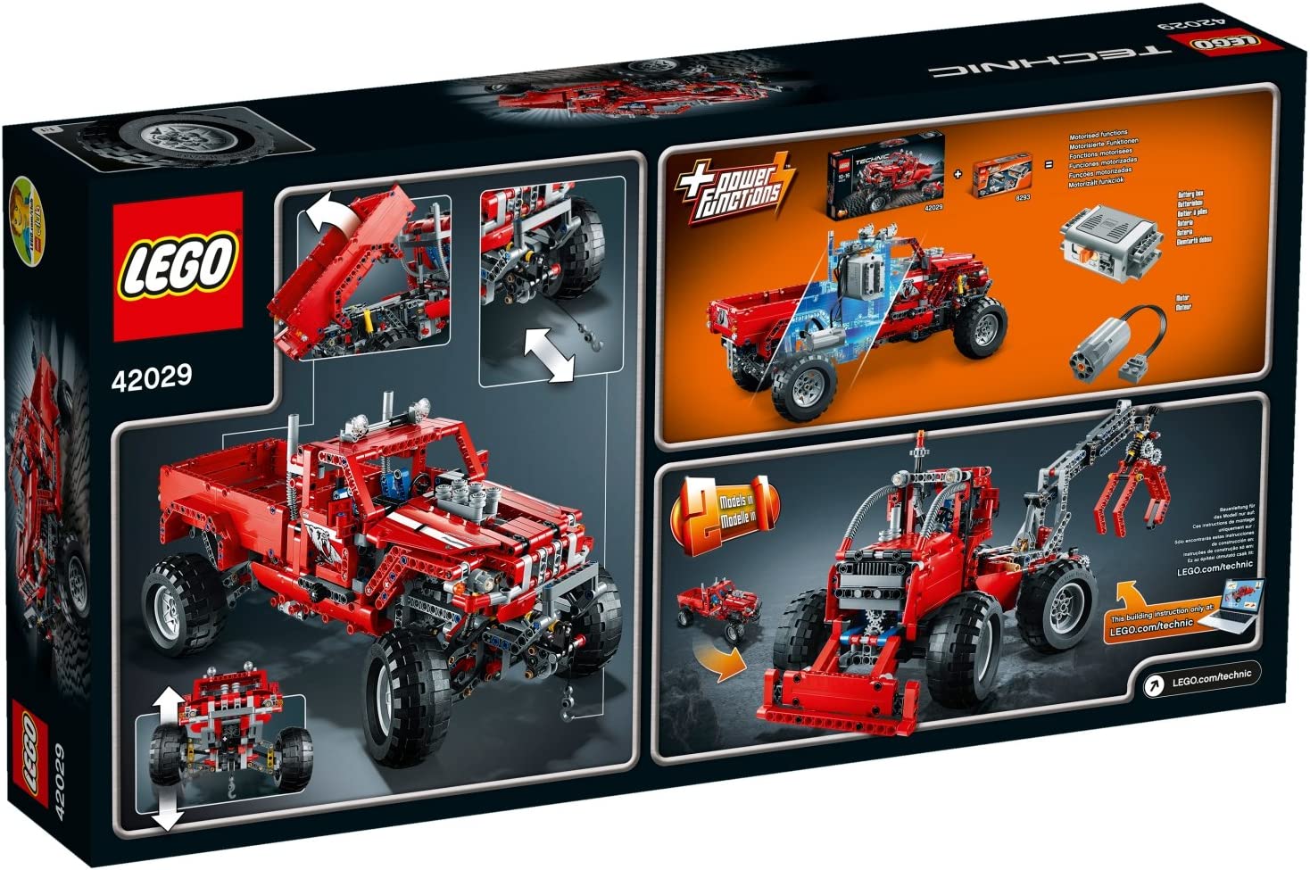 Lego technic red pickup truck sale